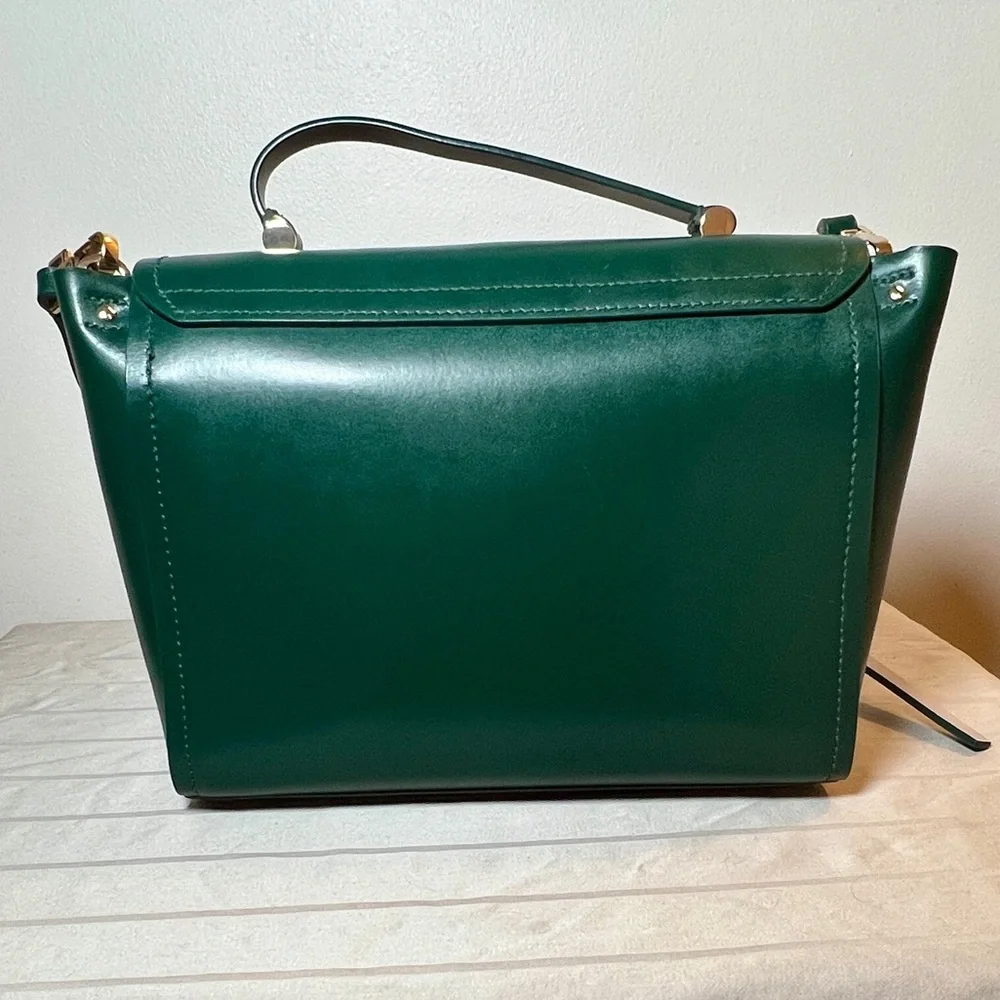 kate spade Green Leather Shoulder Bag with Matching Wallet